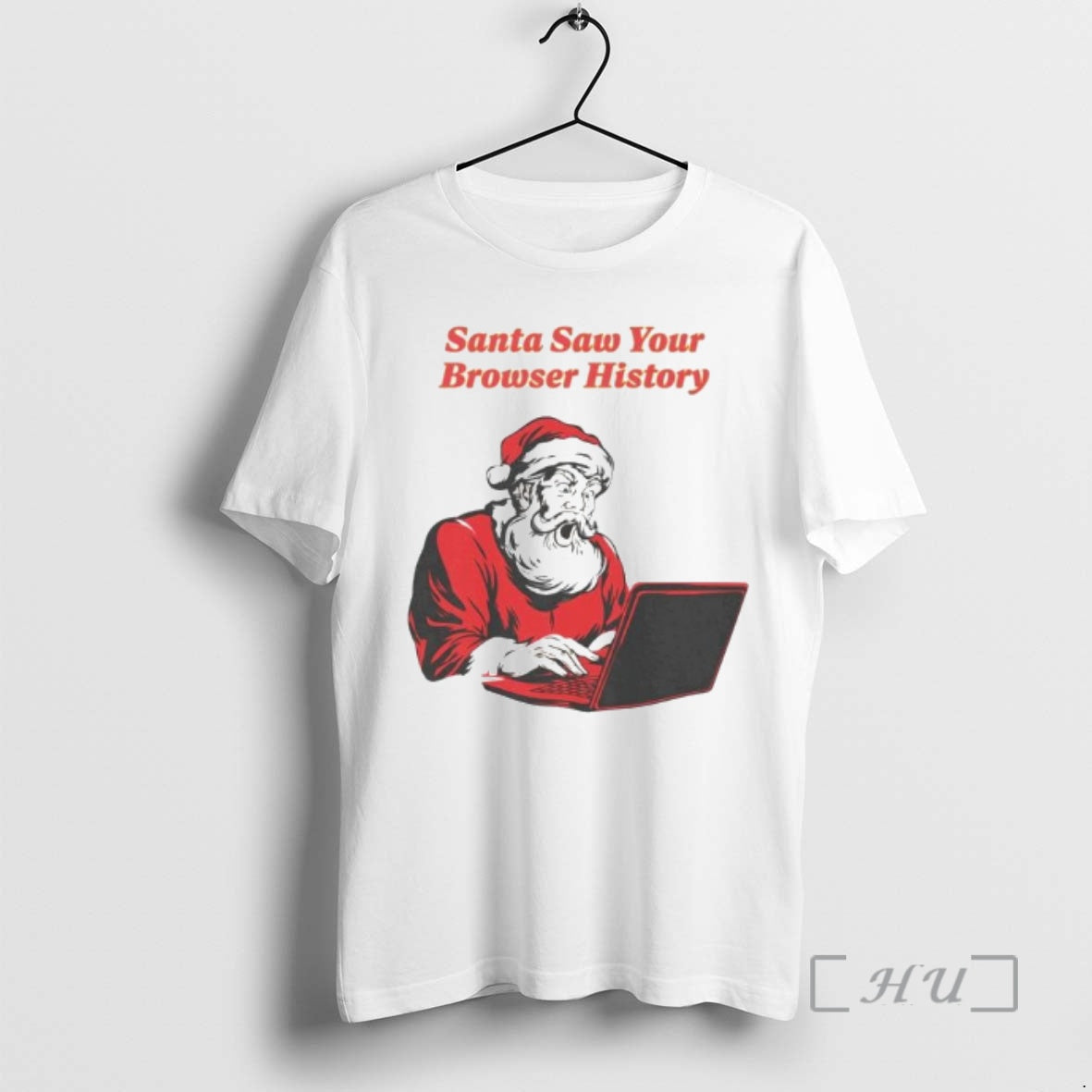 Officials Santa Saw Your Browser History Ornaments - clothing by TeeHivey.com