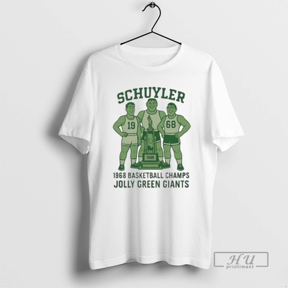 Officials Schuyler Jolly Green Giants Basketball Champs 1968 T Shirt