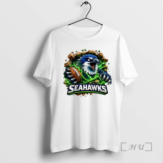 Officials Seahawks Angry Eagle Breaking Through Wall With Football - clothing by TeeHivey.com
