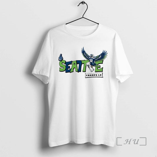 Officials Seattle Football Champs 12th Man Osprey Head Graphic - clothing by TeeHivey.com