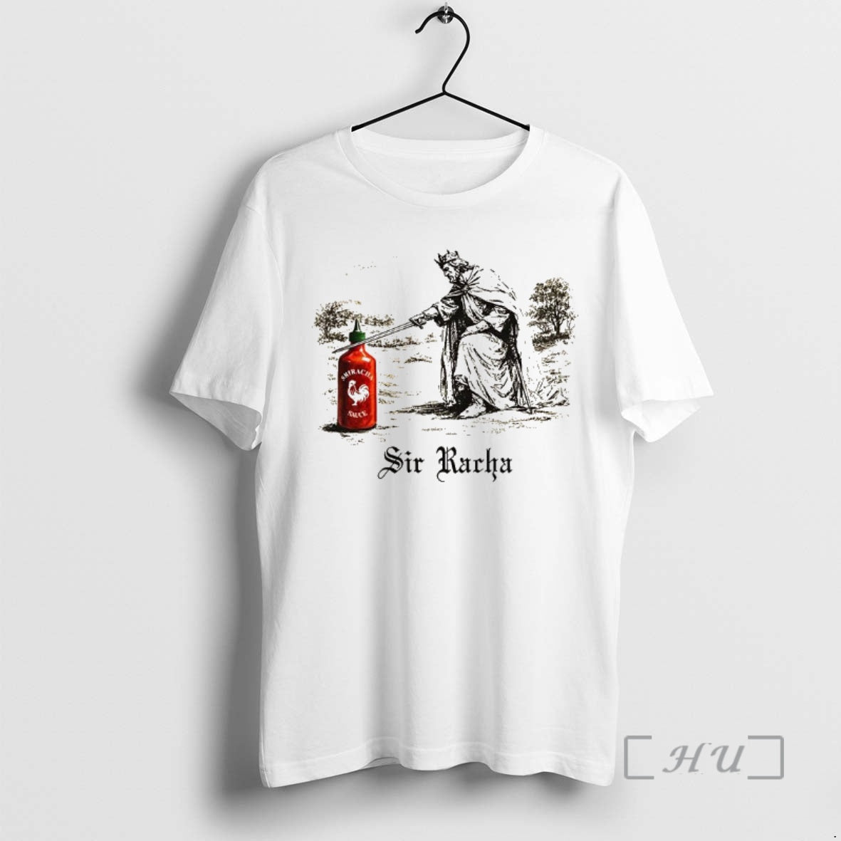 Officials Sir Racha Sriracha Knighthood Sketch Caricature - clothing by TeeHivey.com