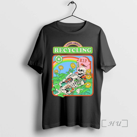 Officials Skeleton Rip Learn About Recycling - clothing by TeeHivey.com