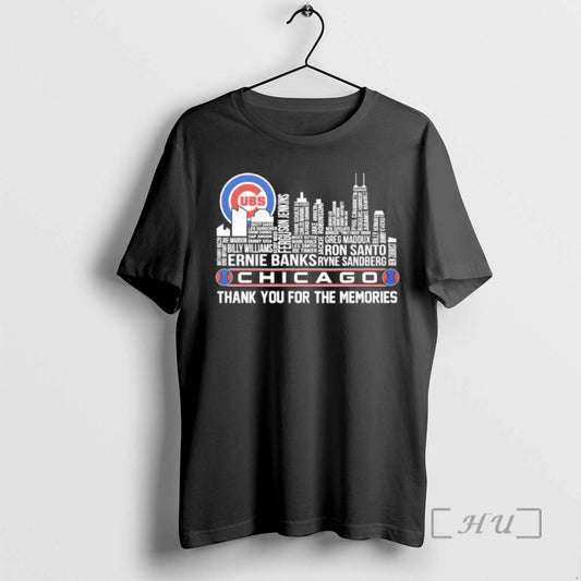Officials Skyline Player Names Chicago Cubs Thank You For The Memories Premium T Shirts Sweater