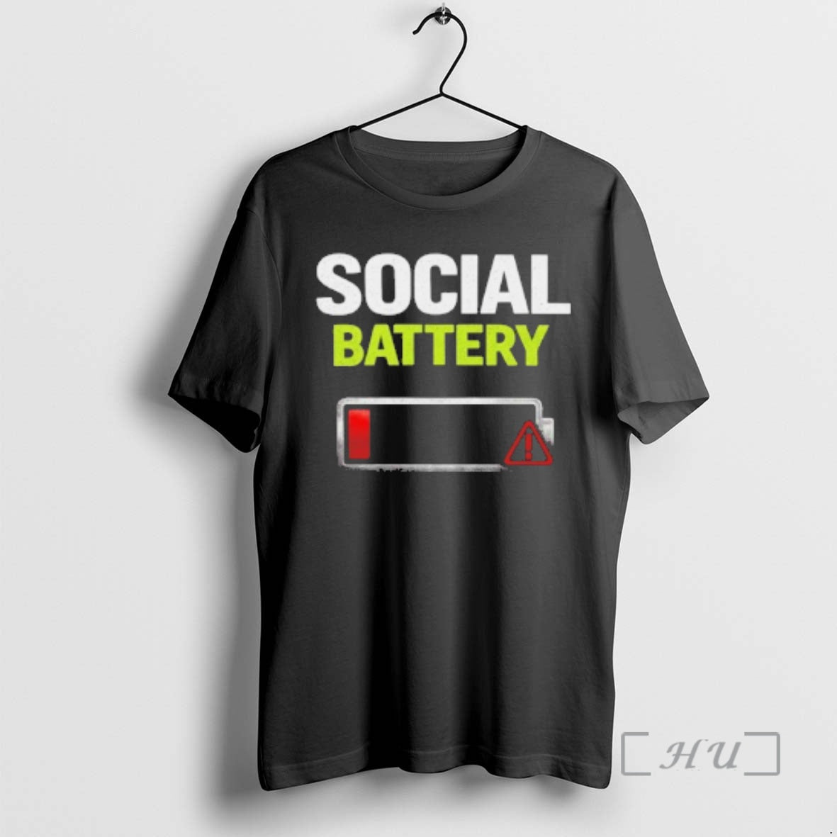 Social Battery Low - clothing by TeeHivey.com