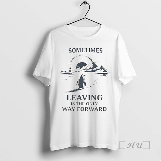 Officials Sometimes Leaving Is The Only Forward Nihilist Penguin - clothing by TeeHivey.com