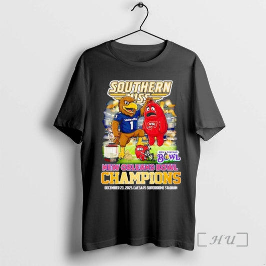 Officials Southern Miss New Destroy Washington State Cougars In New Oleans Bowl 2025 Chanpions Premium
