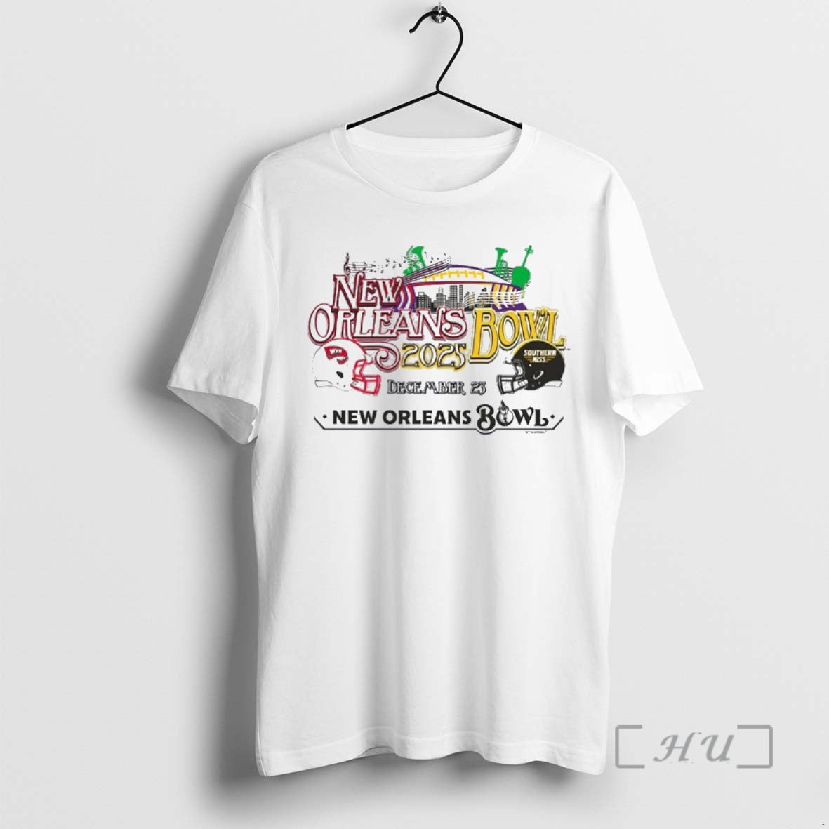 Officials Southern Miss Vs Western Kentucky 2025 New Orleans Bowl Music City Premium T Shirts - clothing by TeeHivey.com