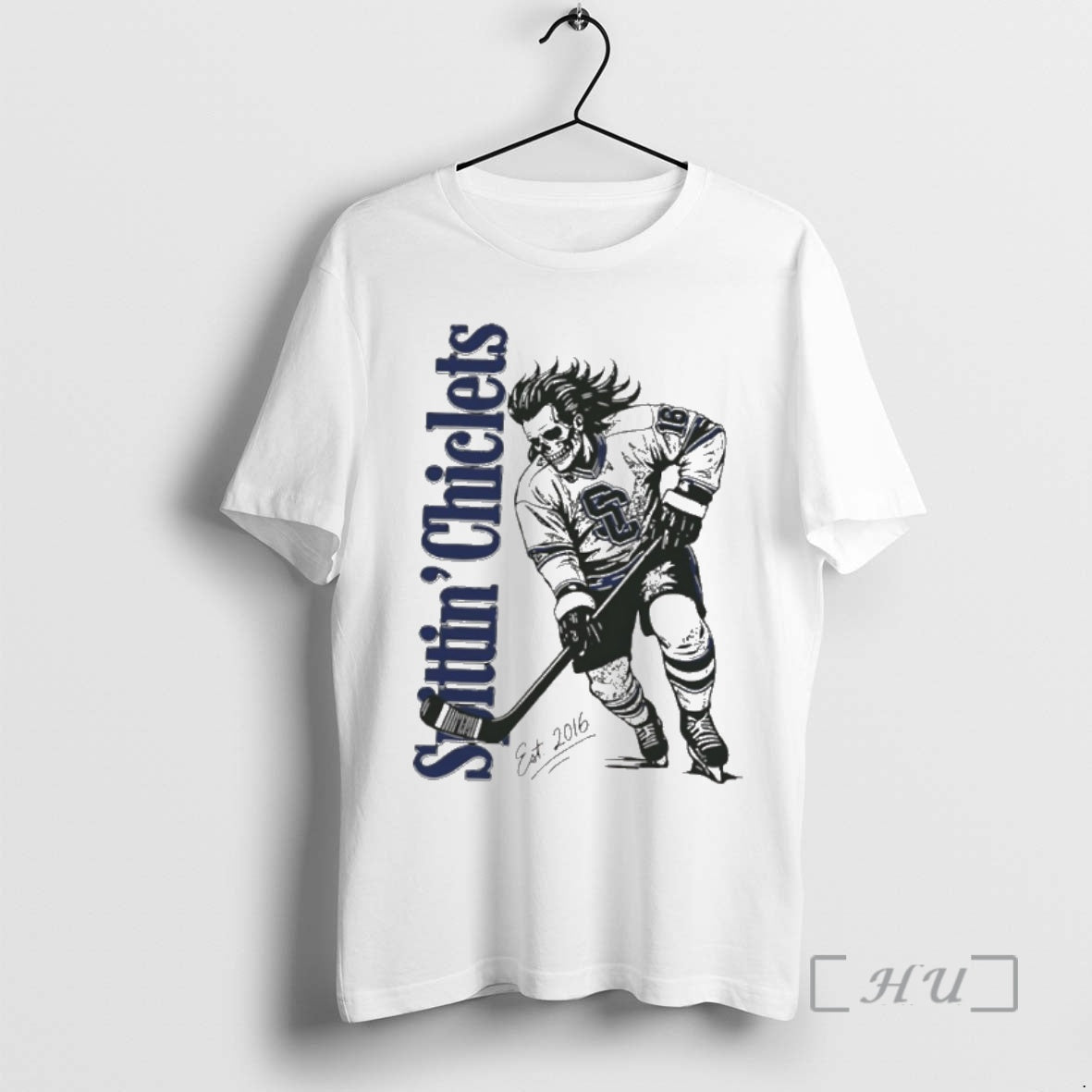 Officials Spittin Chiclets Skullet Vertical Hockey - clothing by TeeHivey.com
