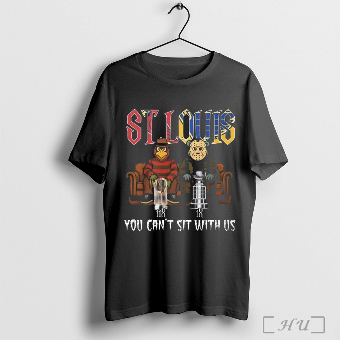 Officials St Louis Sports Cardinals X Blues Mascots Halloween You Cant Sit With Us Shirtsweater - clothing by TeeHivey.com