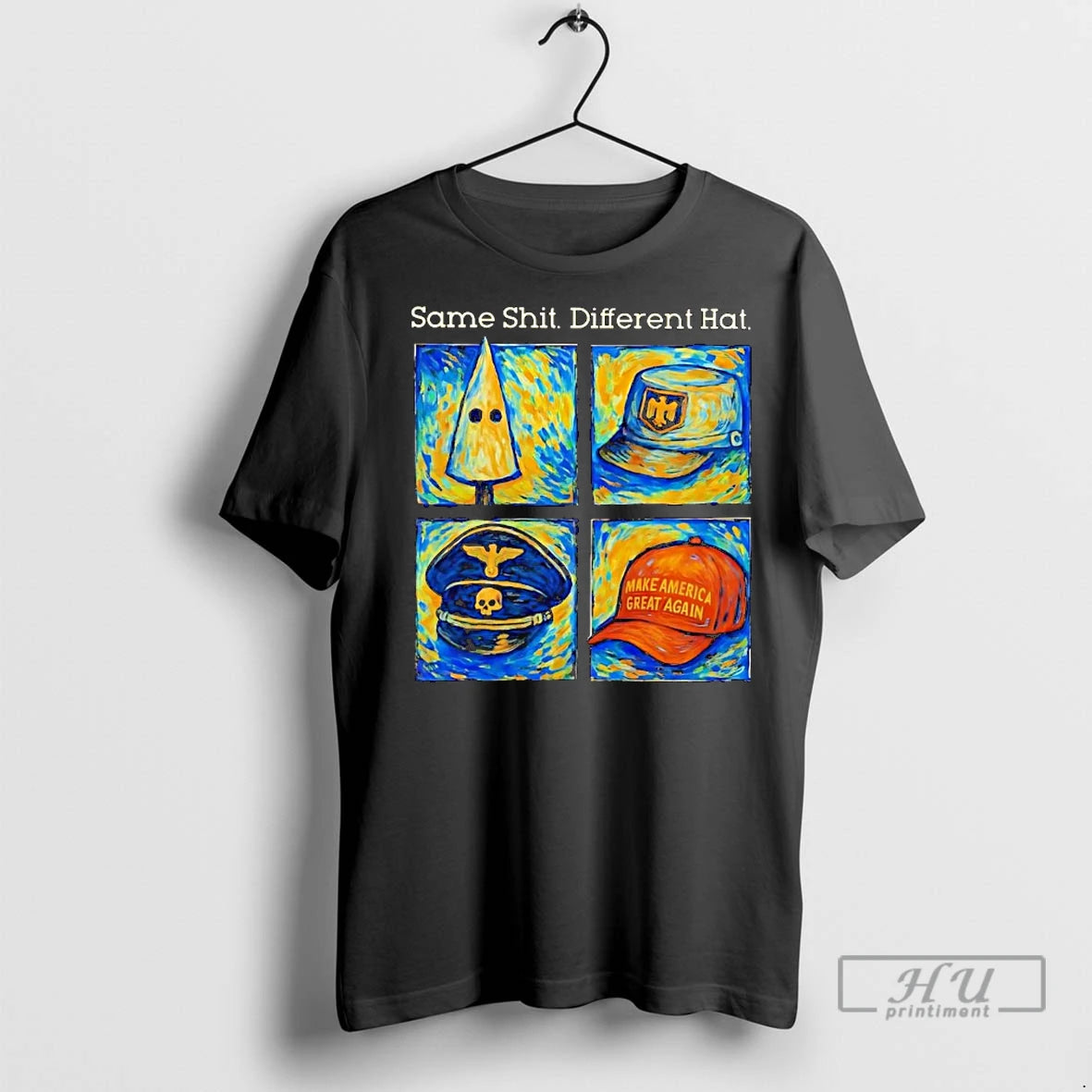 Officials Starry Night Same Shit Different Hat Maga T Shirts