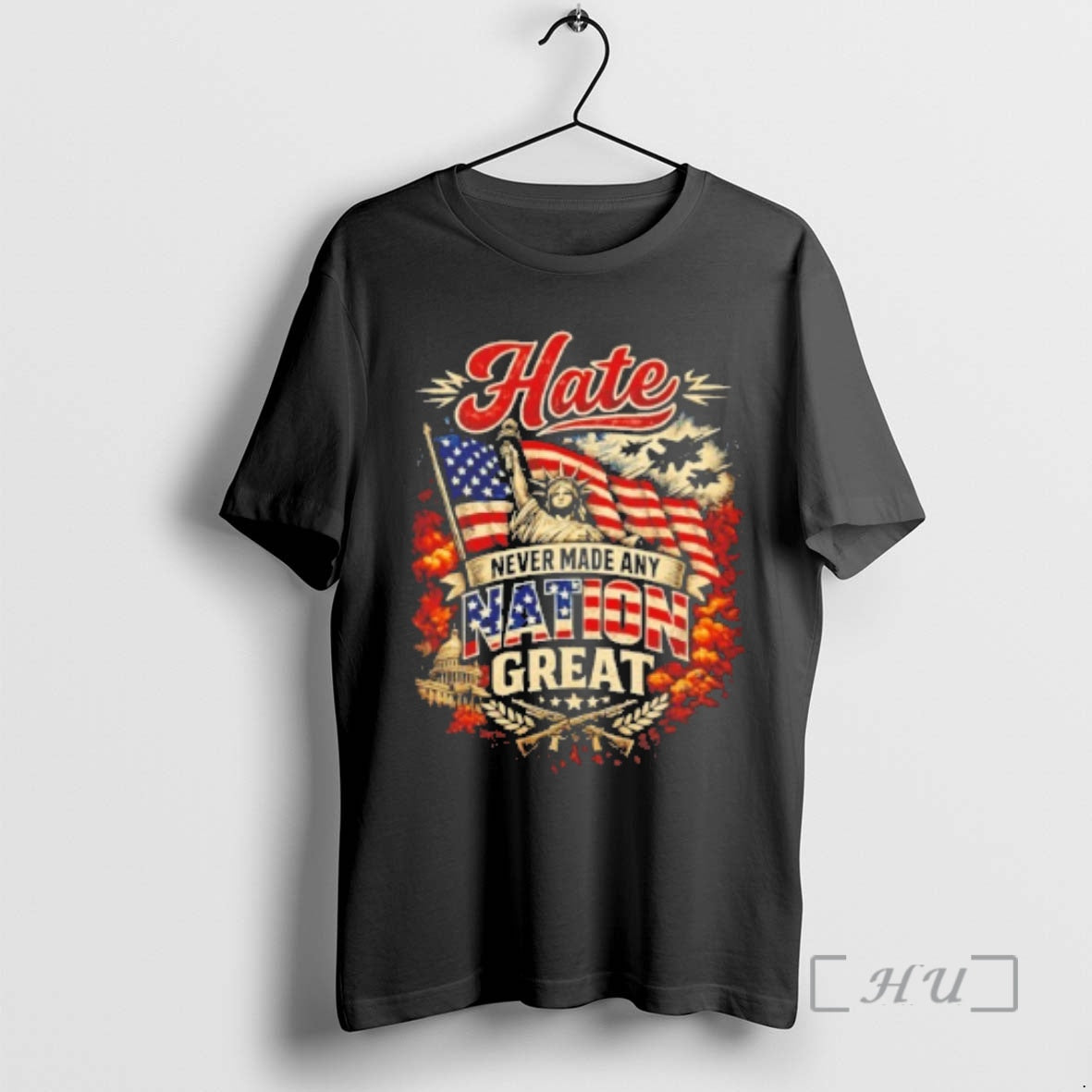 Officials Statue Of Liberty Hate Never Made Any Nation Great - clothing by TeeHivey.com