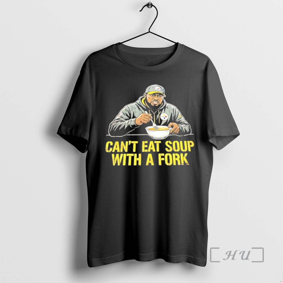 Officials Steelers Coach Mike Tomlin Cant Eat Soup With A Fork Premium T Shirts Sweater - clothing by TeeHivey.com