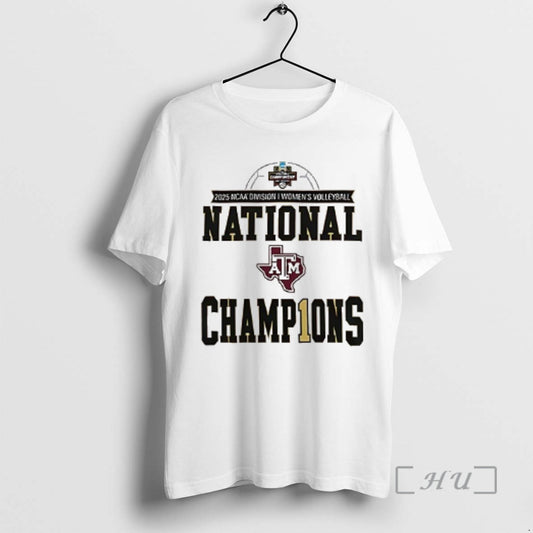 Officials Texas A And M Aggies 2025 National Champions Womens Volleyball Logo Double Sided Graphic - clothing by TeeHivey.com