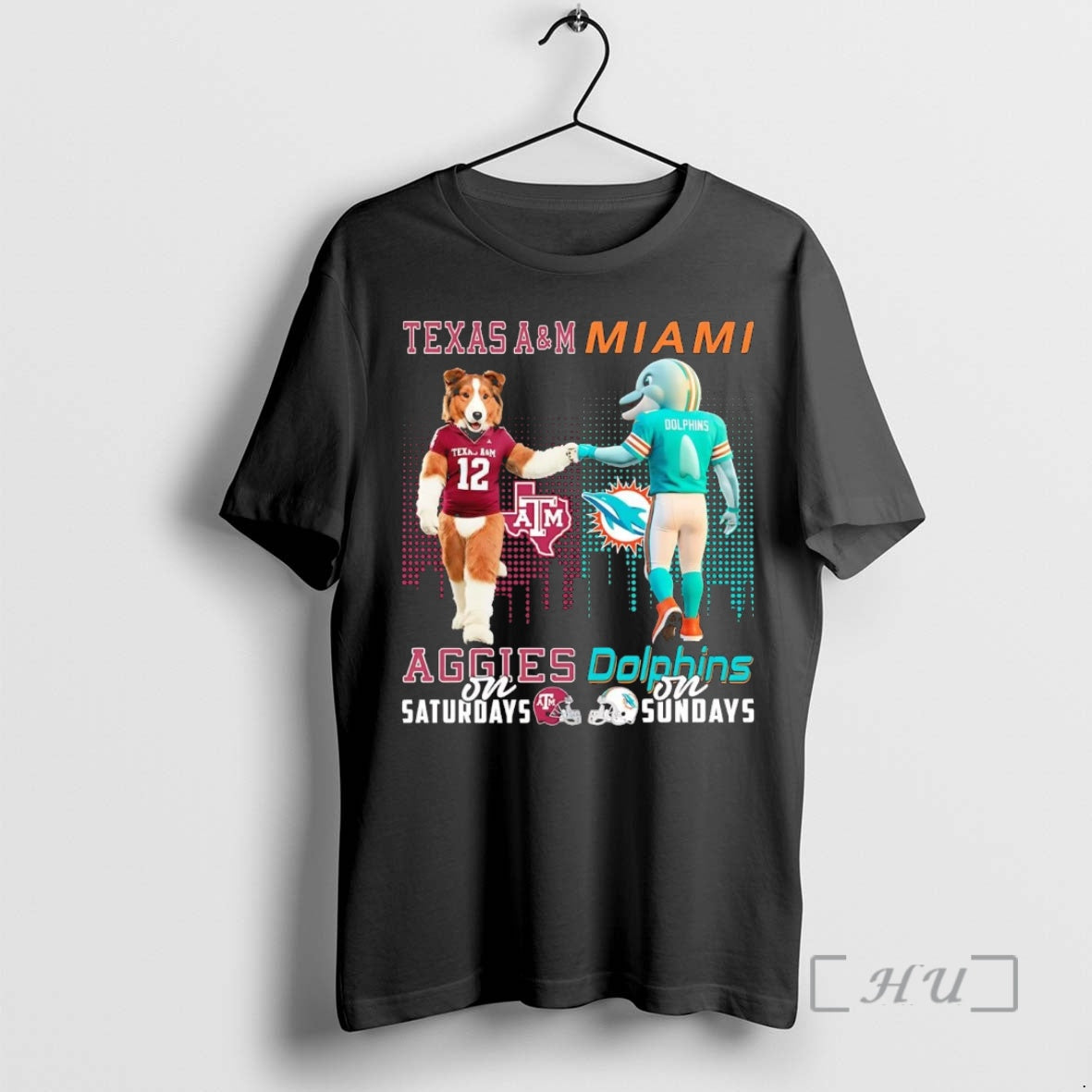 Officials Texas Am Aggies On Saturdays Miami Dolphins On Sundays Mascot Premium T Shirts Sweater - clothing by TeeHivey.com