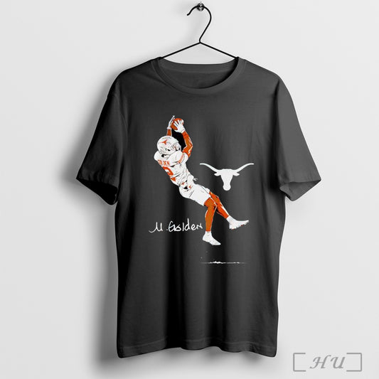 Officials Texas Football Matthew Golden Superstar Pose Signature T Shirt