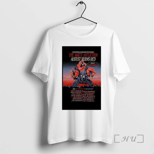 Officials The Amity Affliction And August Burns Red North America Tour 2026 Premium T Shirts - clothing by TeeHivey.com