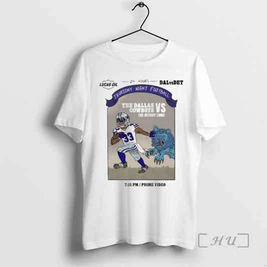 Officials The Dallas Cowboys Vs The Detroit Lions 2025 Thursday Night Football Premium T Shirts - clothing by TeeHivey.com
