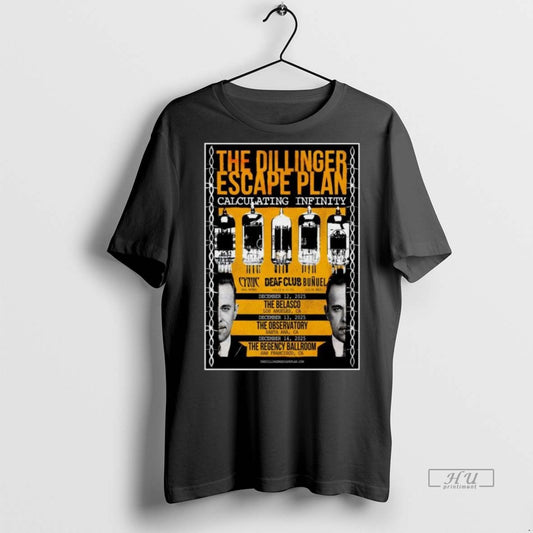 Officials The Dillinger Escape Plan California December 12 14 2025 Tour Long Sleve - clothing by TeeHivey.com
