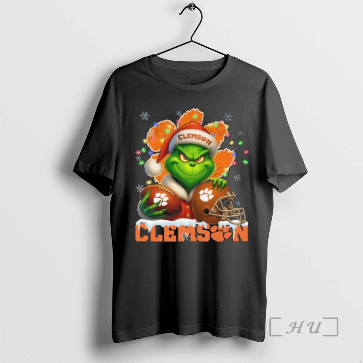Officials The Grinch X Ball And Helmet Clemson Tigers Merry Christmas 2025 Premium T Shirts - clothing by TeeHivey.com
