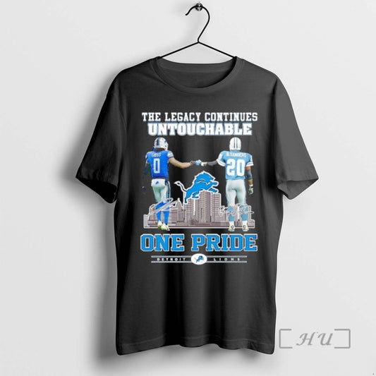 Officials The Legacy Continues Untouchable Players Jahmyr Gibbs Barry Sanders One Pride Detroit Lions Premium