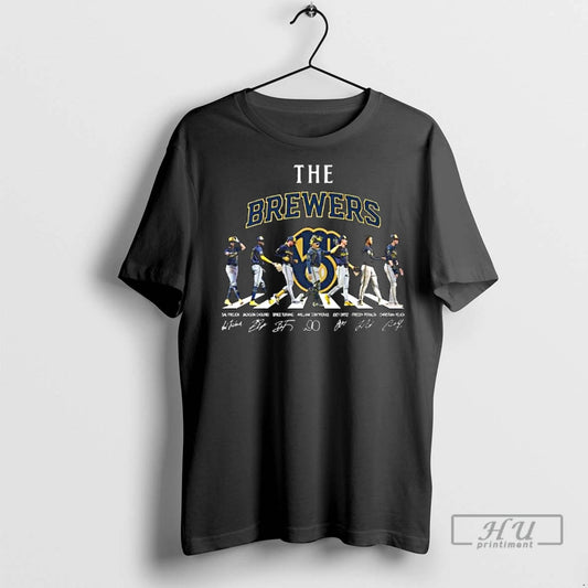 Officials The Milwaukee Brewers Abbey Road Signatures 2025 Long Sleve T Shirt