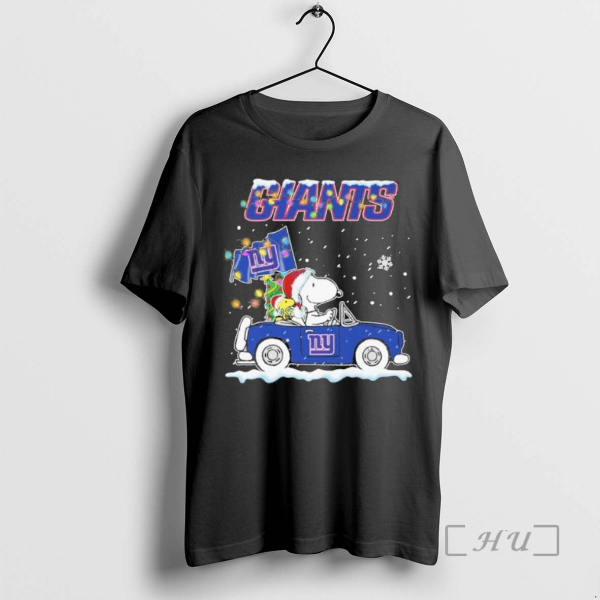 Officials The Peanuts X New York Giants Driving Car Christmas - clothing by TeeHivey.com