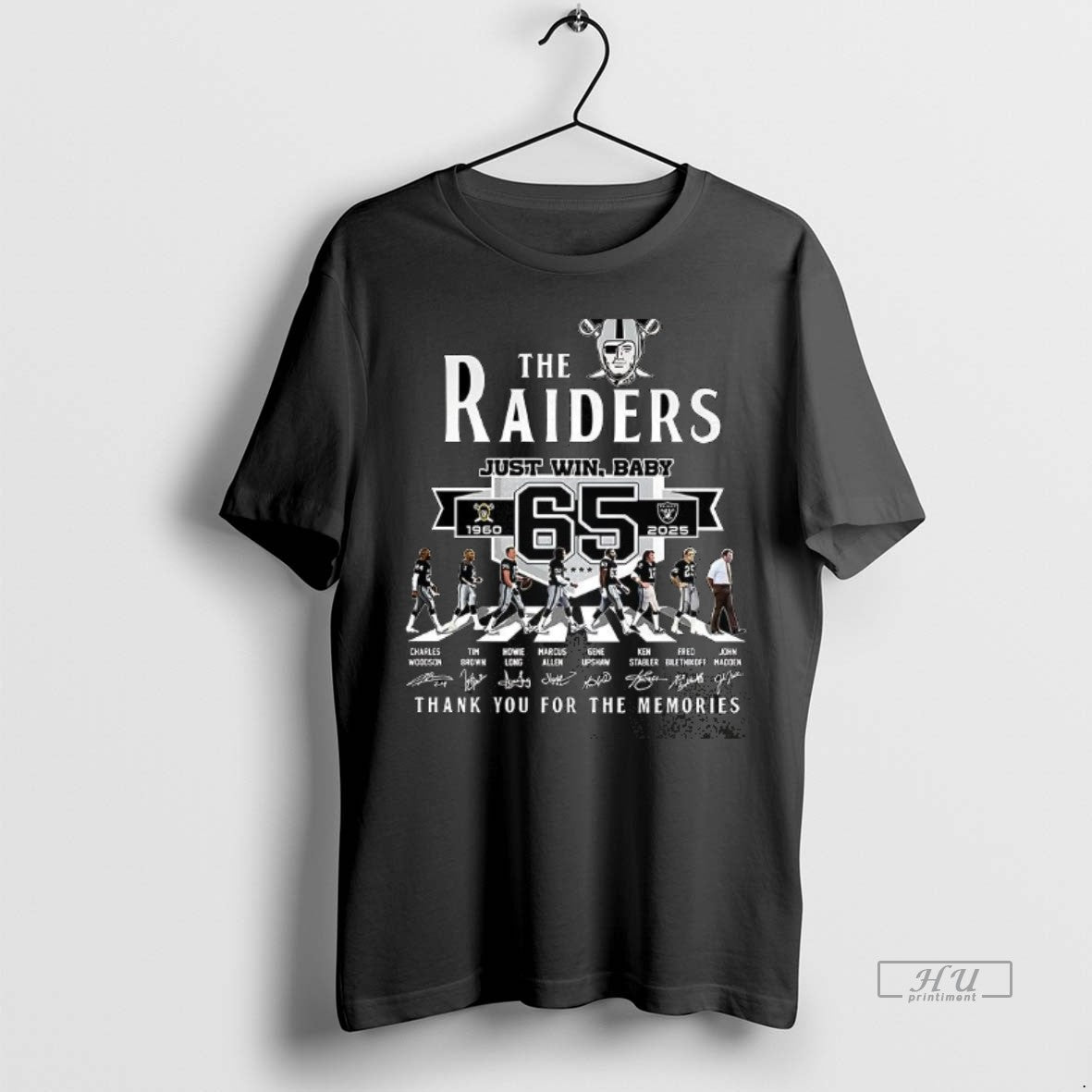 Officials The Raiders Just Win Baby Thank You For The Memories Cross The Line Player - clothing by TeeHivey.com
