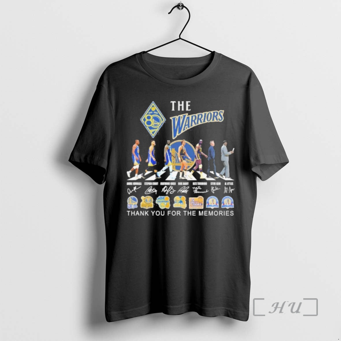 Officials The Warriors Play Abbey Road Signature Logo Thank You For The Memories Premium - clothing by TeeHivey.com
