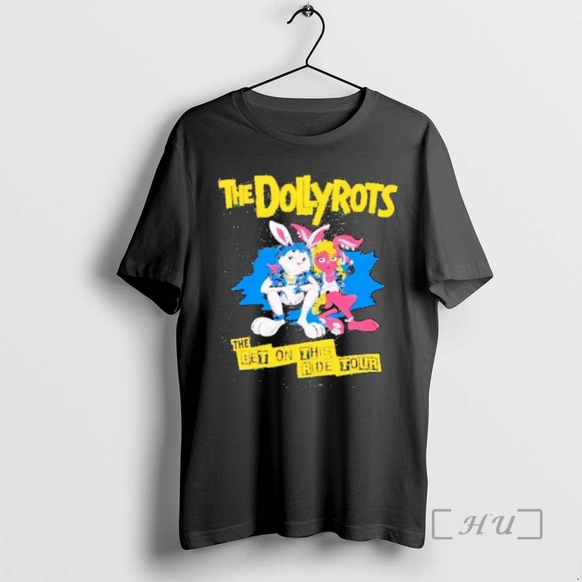 Officials The Dollyrots The Get On This Ride Summer Tour 2025 Bunny Premium T Shirts - clothing by TeeHivey.com