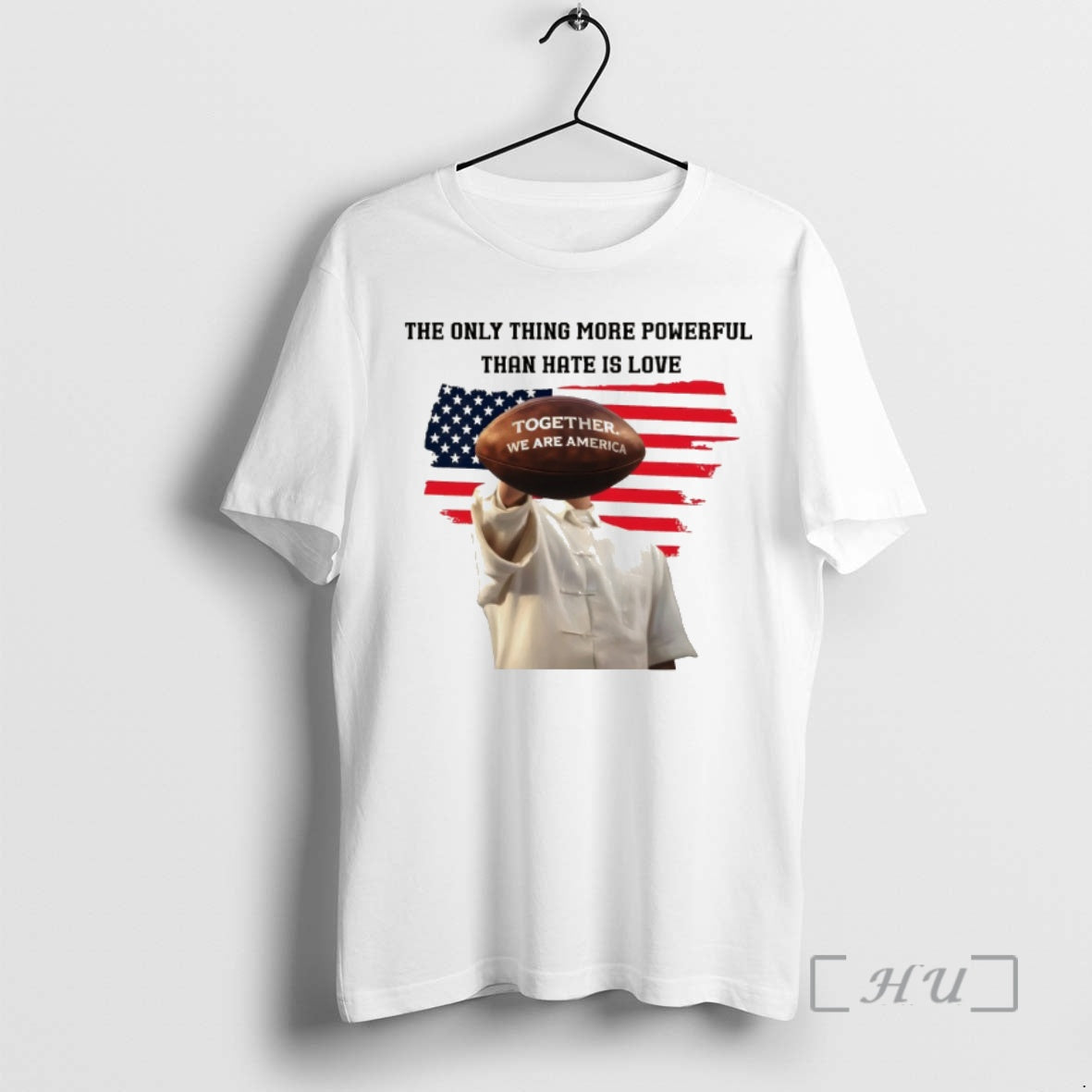Officials Together We Are America Bad Bunny The Only Thing More Powerful American Flag Premium - clothing by TeeHivey.com