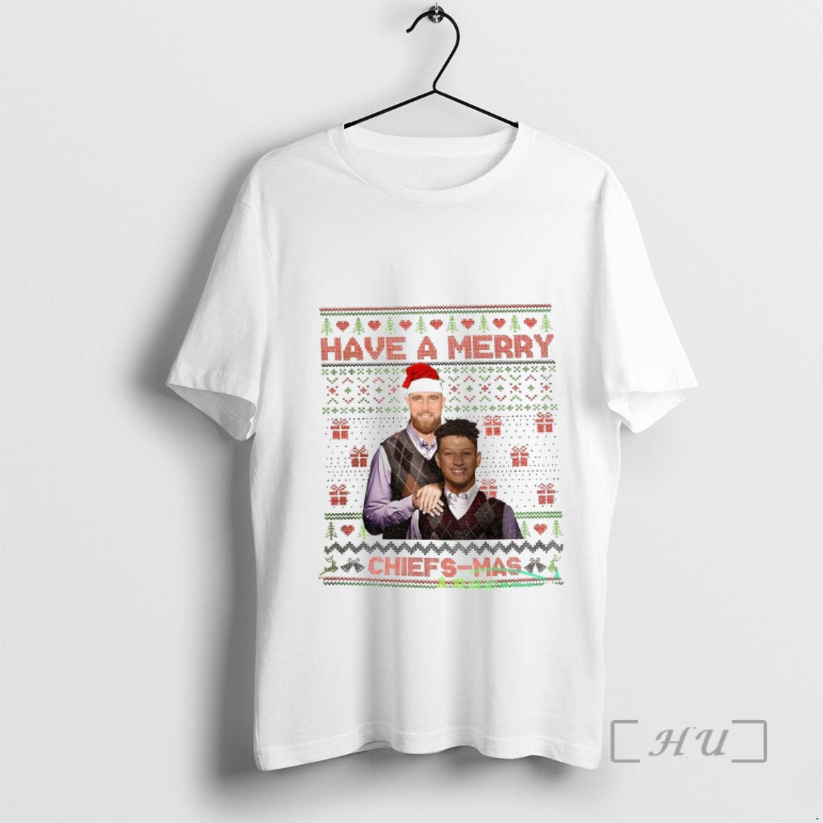 Officials Travis Kelce And Patrick Mahomes Kansas City Chiefs Stepbrothers Have A Merry Chiefs Mas - clothing by TeeHivey.com