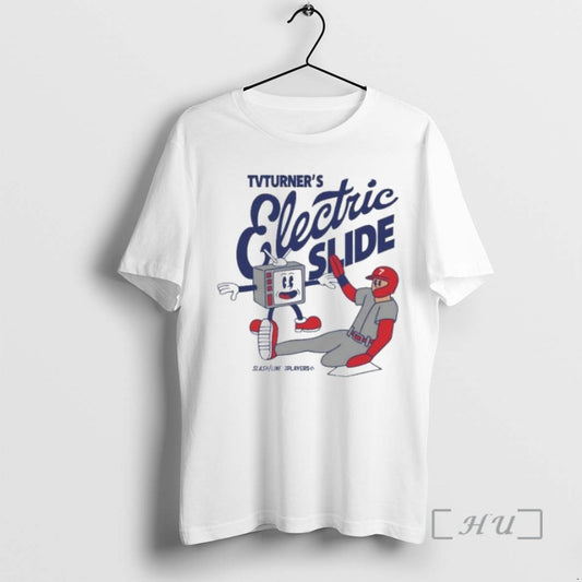 Officials Trea Turner Philadelphia Phillies Baseball Tv Turners Electric Slide Superstar Cartoon Circle White Premium