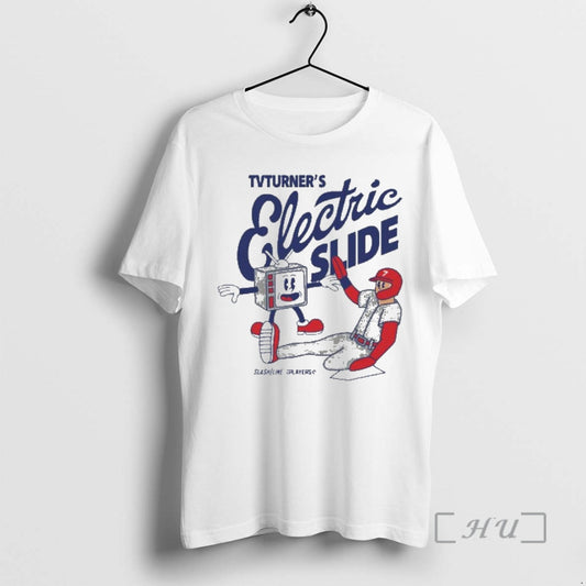 Officials Trea Turner Philadelphia Phillies Baseball Tv Turners Electric Slide Superstar Cartoon Premium T Shirts