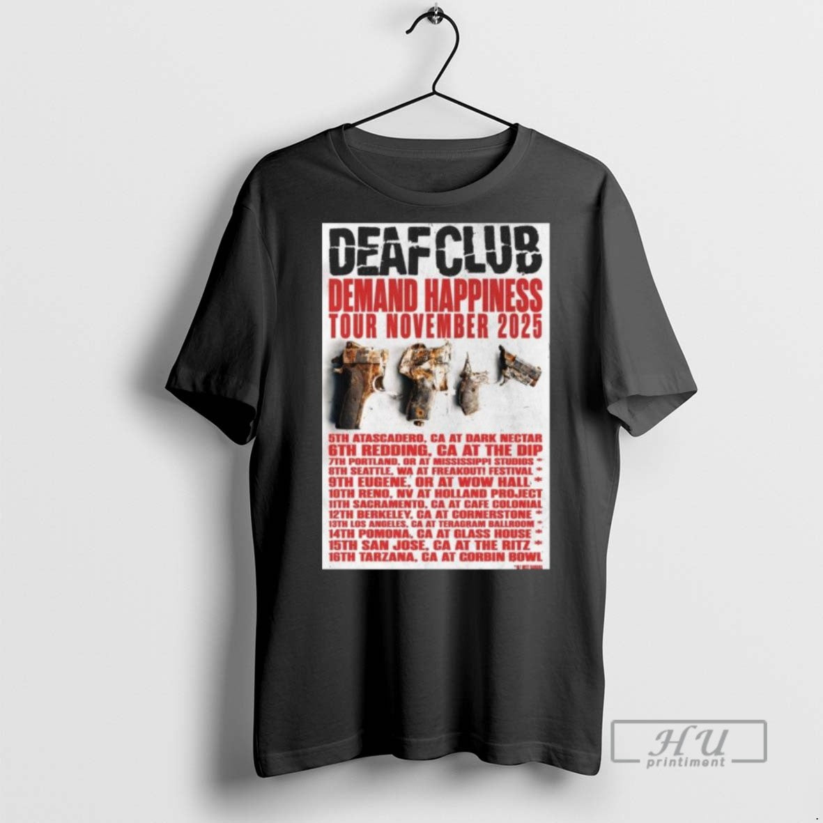 Officials Trendy Deaf Club Demand Happiness Tour November 2025 Long Sleve T Shirts - clothing by TeeHivey.com