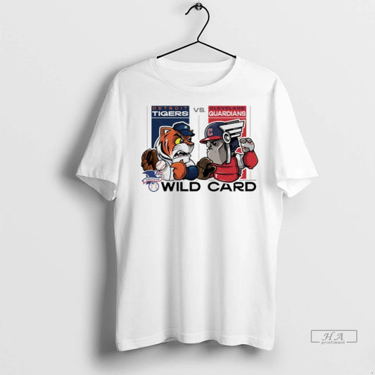 Officials Trendy Detroit Tigers Vs Cleveland Guardinas 2025 Al Wild Card Mascot Shirt Sweater