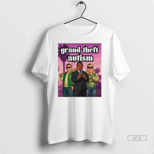 Officials Trendy Down Syndrome Grand Theft Autism Meme Shirt Sweater