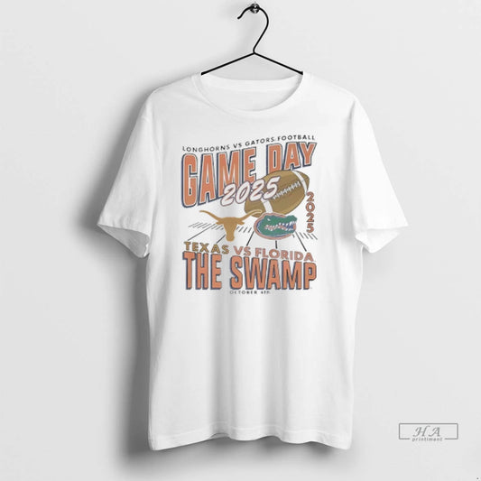 Officials Trendy Florida Gators Vs Texas Longhorns 2025 Game Day The Swamp Shirt Sweater