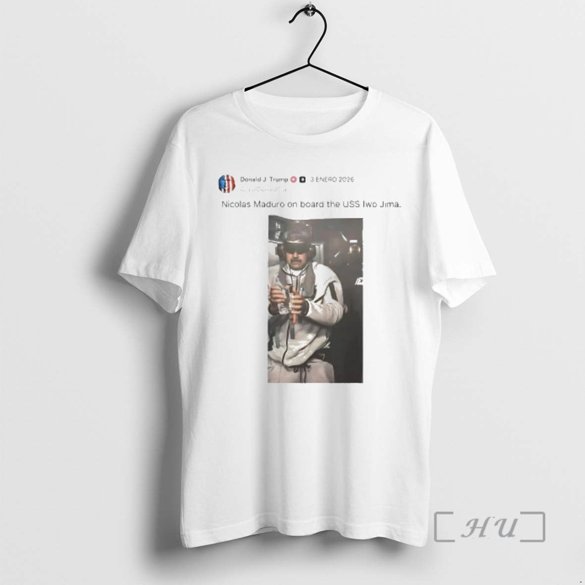 Officials Trump On X Nicolas Maduro On Board The Uss Iwo Jima Premium T Shirts - clothing by TeeHivey.com