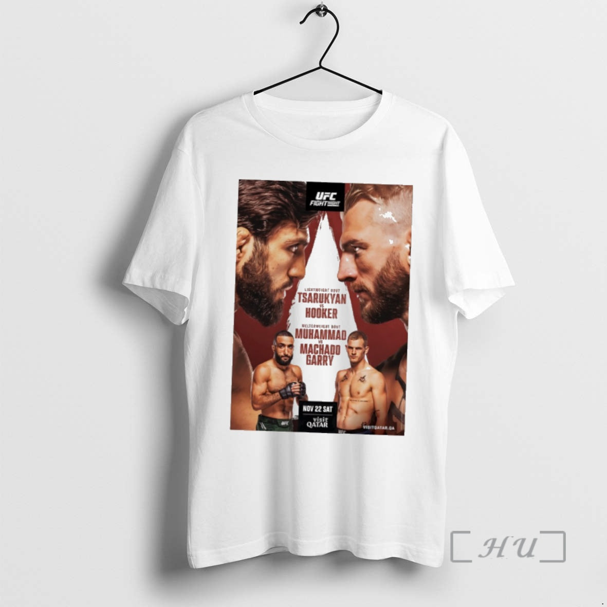 Officials Ufc Fight Night Tsarukyan Vs Hooker Autographed Event - clothing by TeeHivey.com