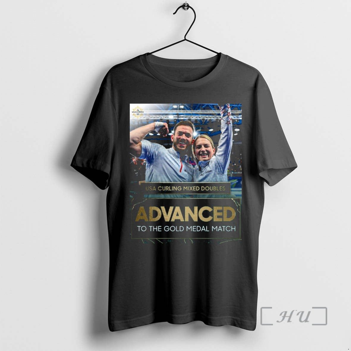Officials Usa Curling Mixed Doubles Advanced To The Gold Medal Match Premium T Shirts Sweater - clothing by TeeHivey.com