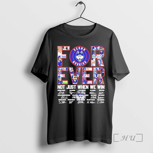 Officials Uconn Huskies Football Forever Not Just When We Win Signatures Premium T Shirts Sweater - clothing by TeeHivey.com