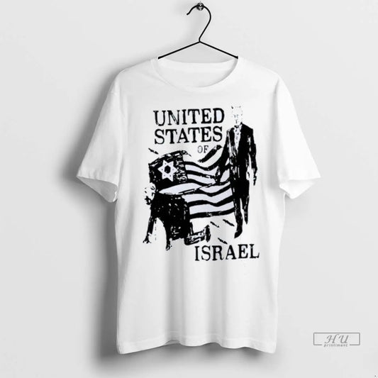 Officials United States Of Israel Red T Shirts