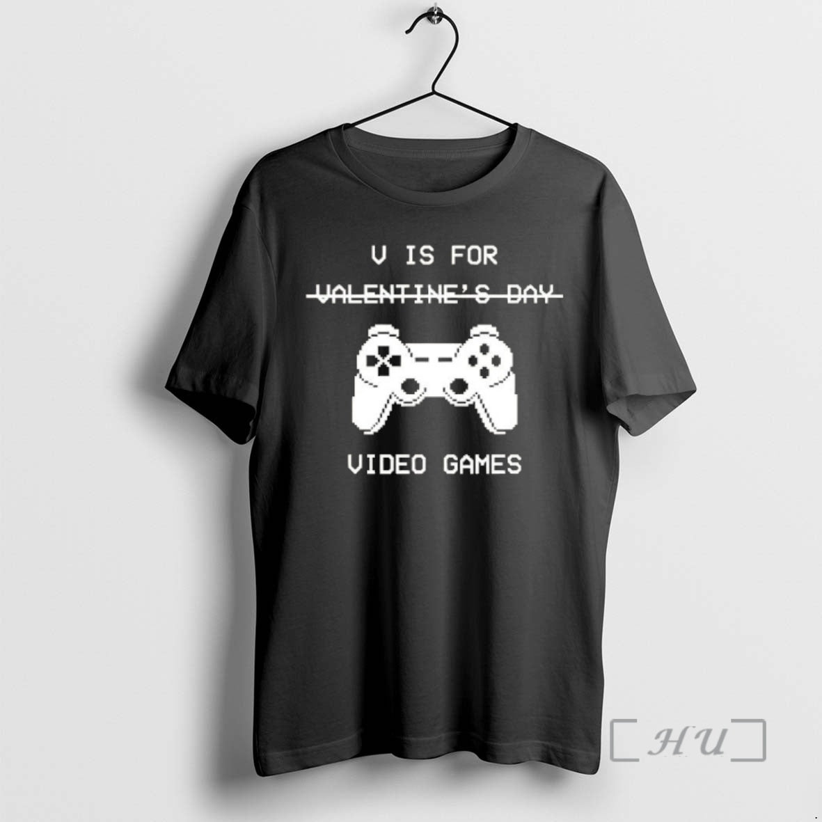 V Is For Video Games Valentines Day - clothing by TeeHivey.com