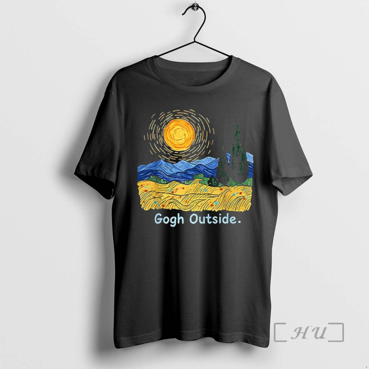Officials Van Gogh Outside Starry Night Parody - clothing by TeeHivey.com