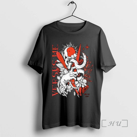 Officials Versus Me Snake Dagger Circle Black - clothing by TeeHivey.com