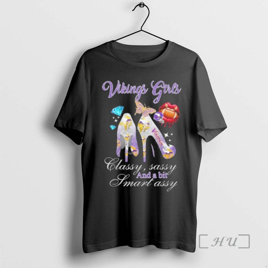 Officials Vikings Fires High Heels Classy Sassy And A Bit Smart Assy Lip Premium - clothing by TeeHivey.com