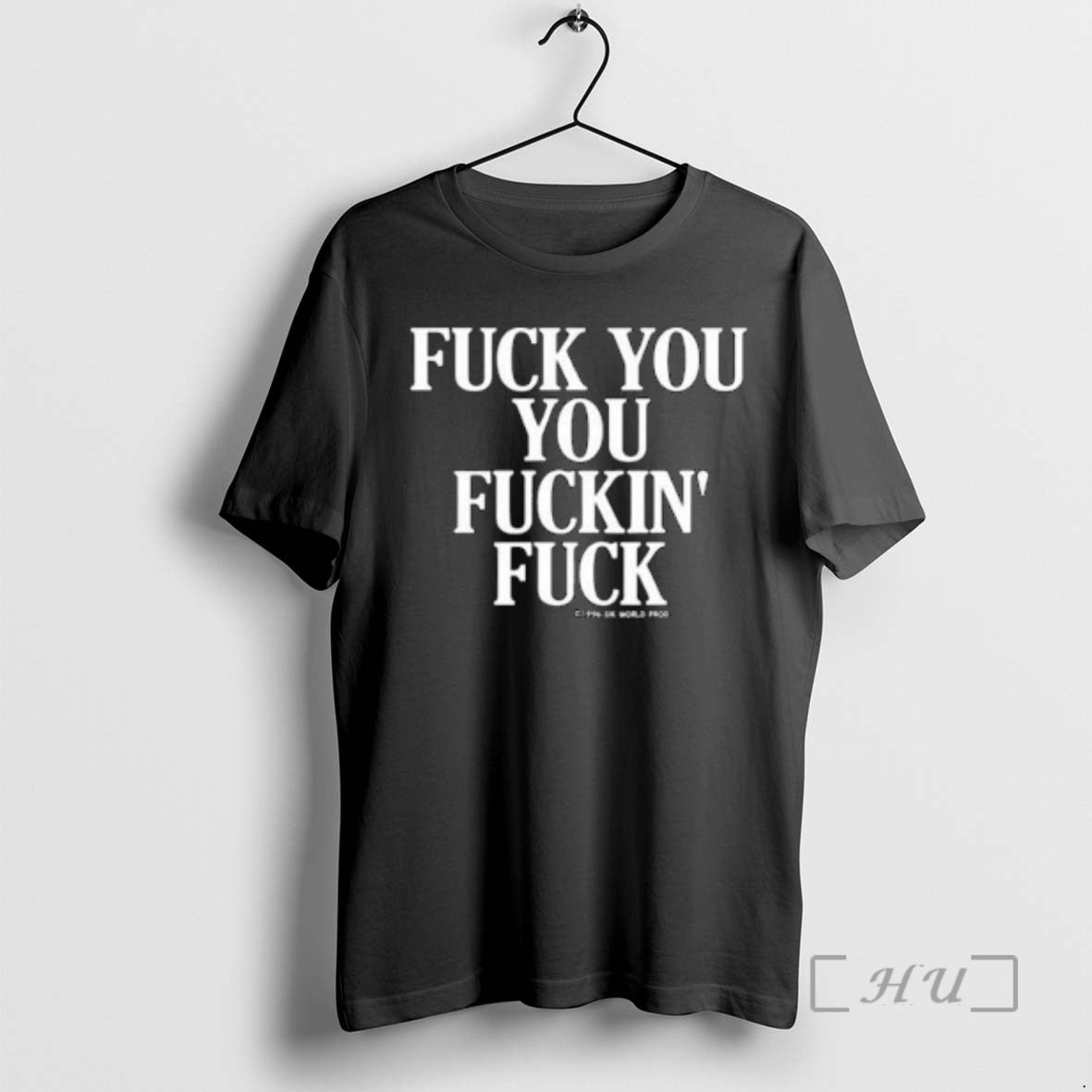 Officials Vintage Graphic Fuck You You Fuckin Fuck Circle Black - clothing by TeeHivey.com