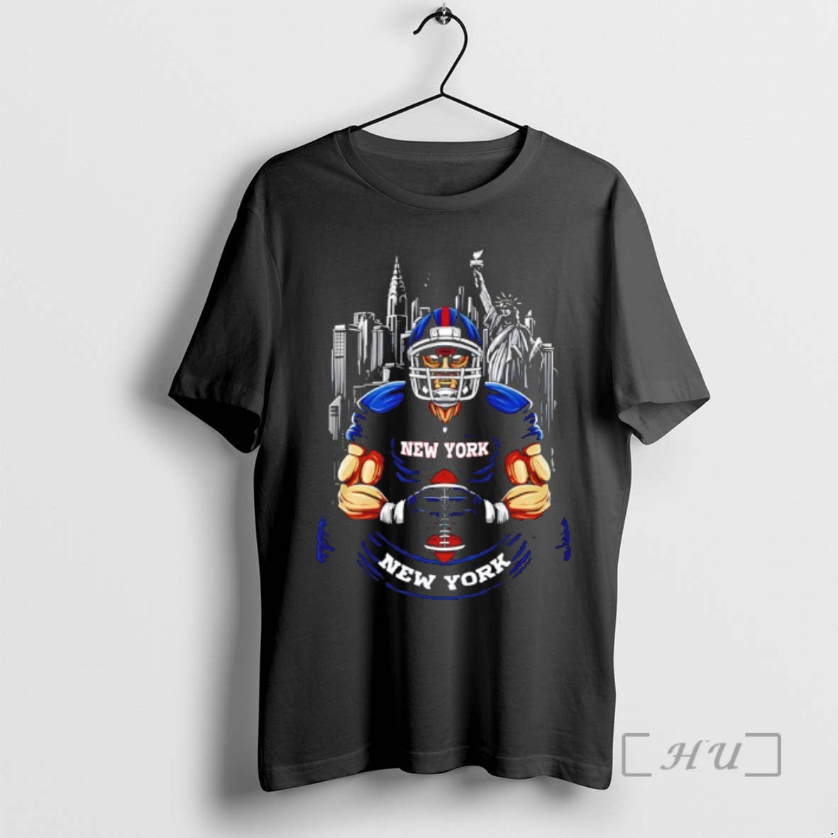 Officials Vintage New York Giants Football Skyline Graphic Retro Game Day Fan Premium T Shirts - clothing by TeeHivey.com