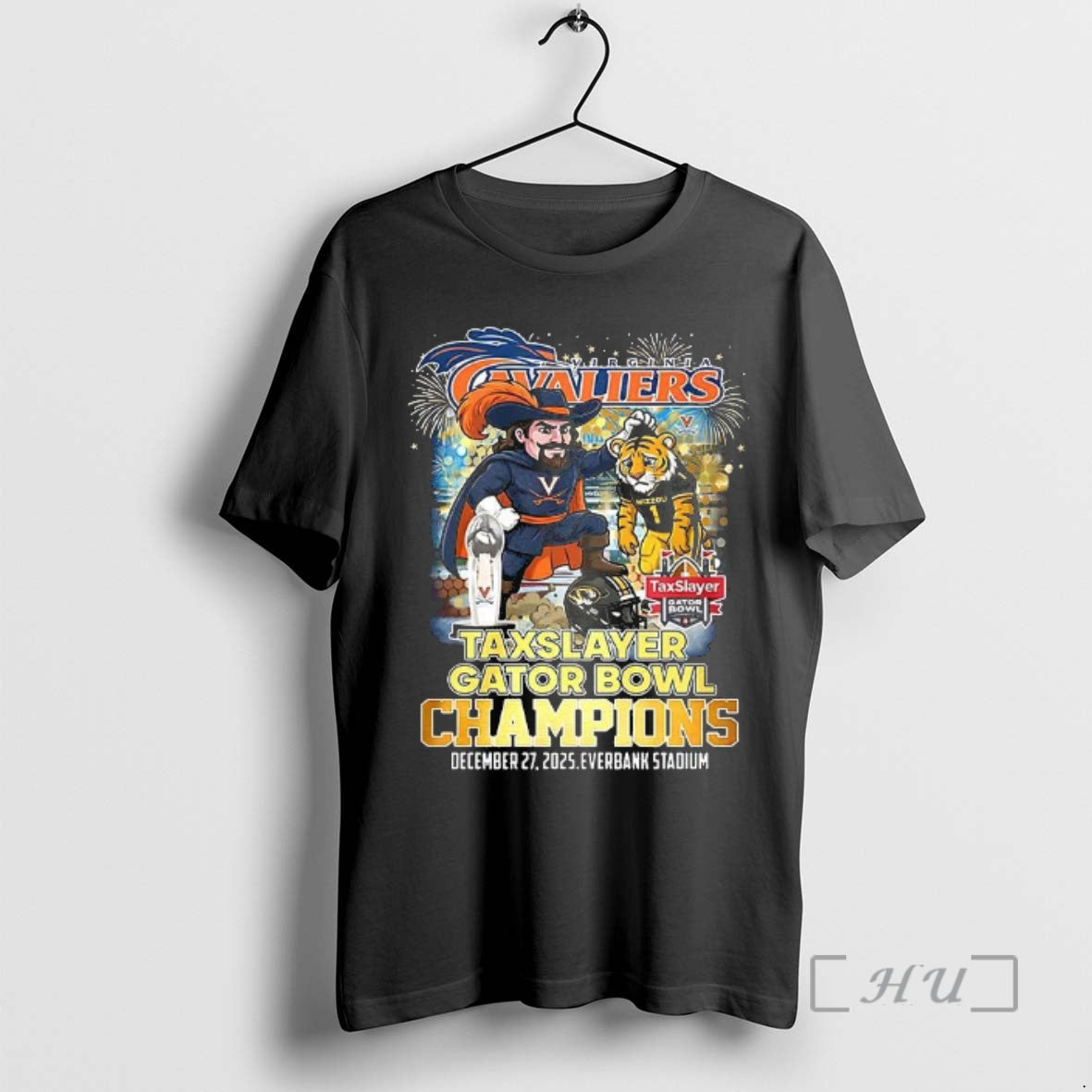 Officials Virginia Cavaliers Ncaa Taxslayer Gator Bowl Champions 2025 Everbank Stadium Premium T Shirts Sweater