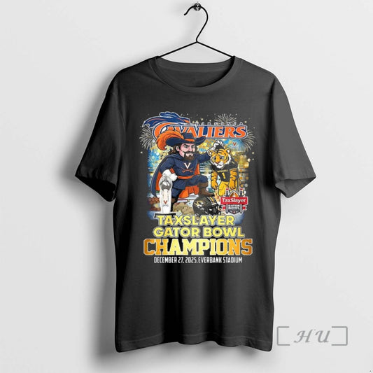 Officials Virginia Cavaliers Ncaa Taxslayer Gator Bowl Champions 2025 Everbank Stadium Premium T Shirts Sweater